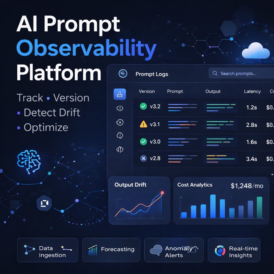 AI Prompt Observability Platform — LLM prompt monitoring dashboard
